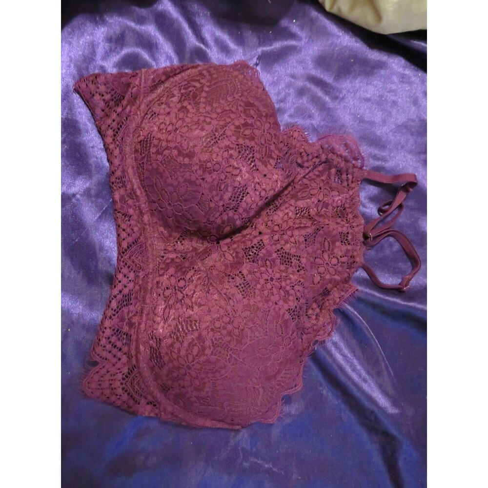 NWOT Misses Burgundy Pink Bralette, S